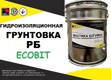 Грунтовка РБ Ecobit битумно-полимерая кровельная, антикор, гидроизоляция ДСТУ Б В.2.7-108-2001 